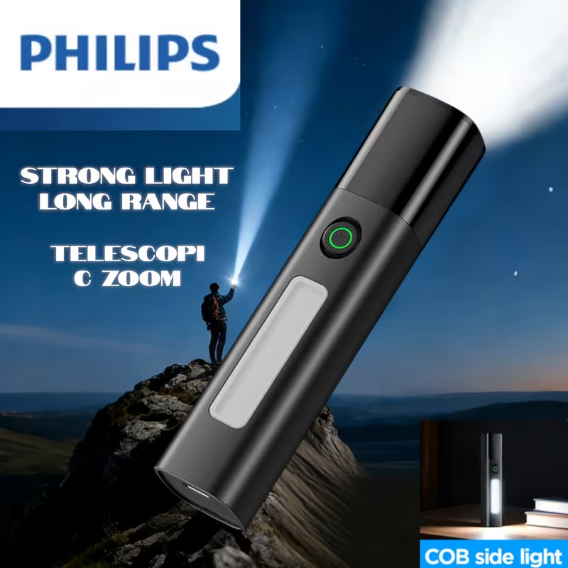 Camping - Philips SFL1151 LED Flashlight Telescopic Zoom
