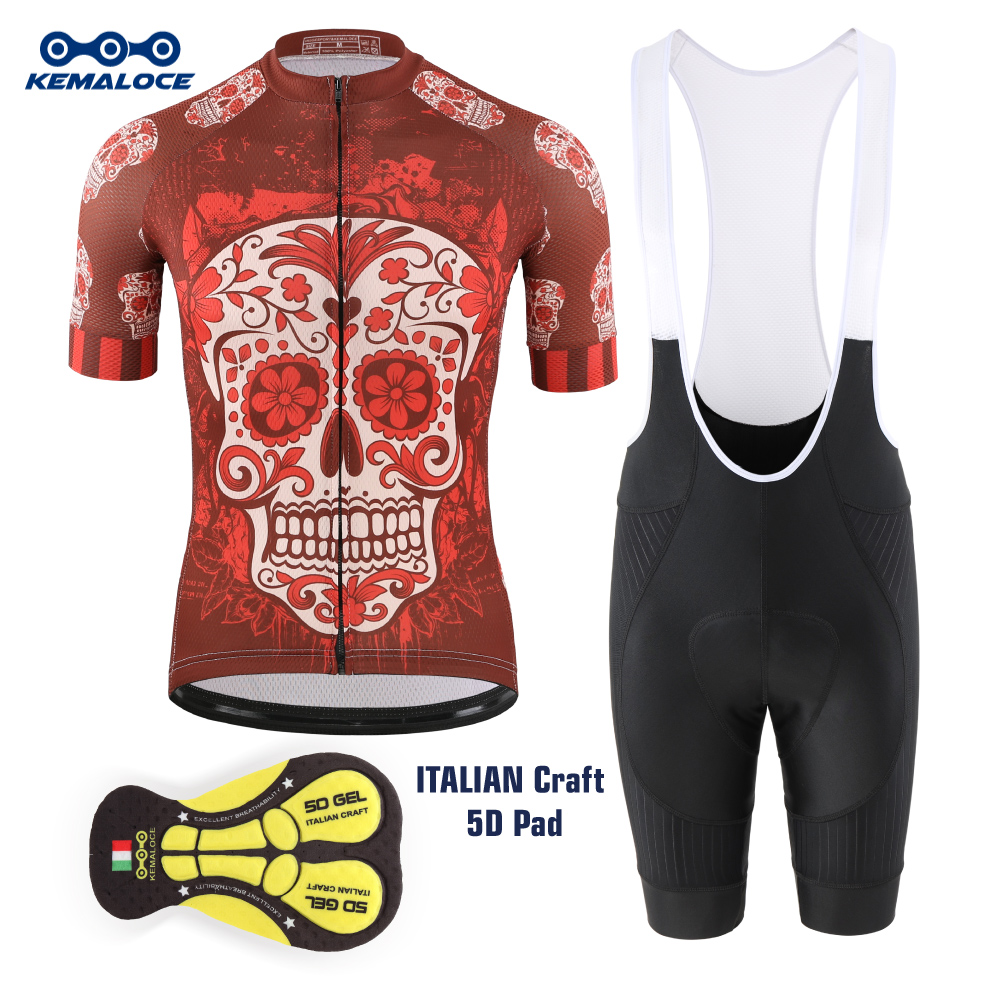 Padded Cycling Shorts 5D Gel - KEMALOCE Đỏ Đi Xe Đạp Áo