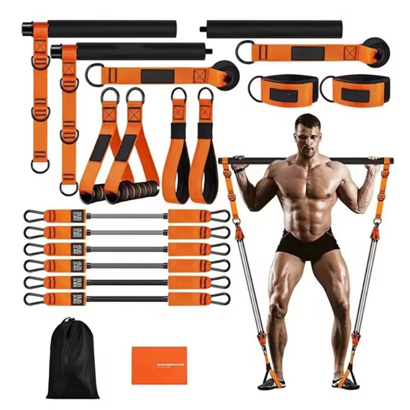 Pilates Bar Kit With Resistance Bands - Pilates Bar Kit W/ Resistance Bands
