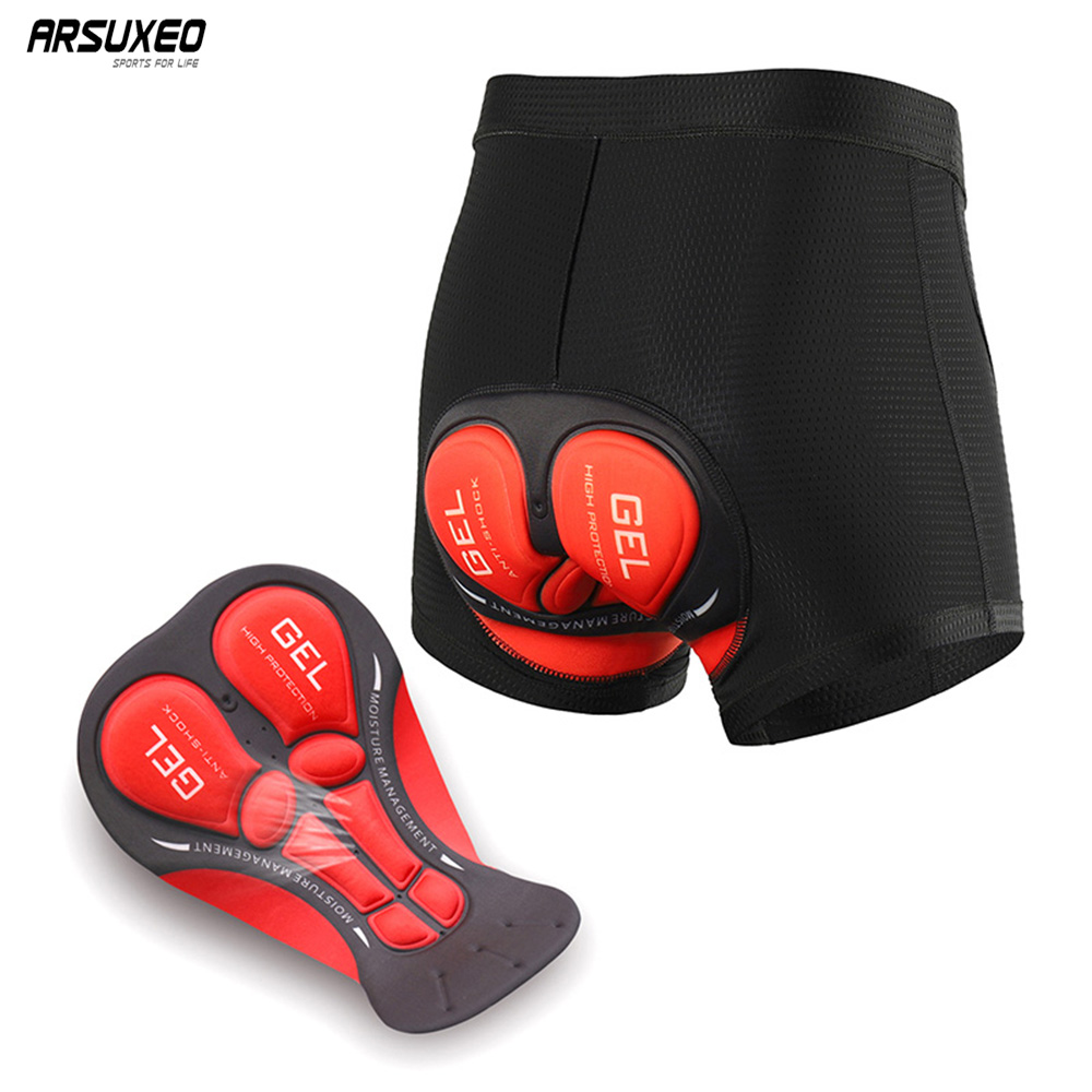 Padded Cycling Shorts 5D Gel - ARSUXEO Nam Quần Short Đạp Xe
