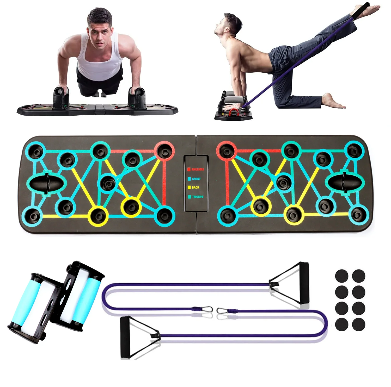 Foldable Multifunctional Push  - đánh giá và giá Push Up Board Foldable Multi Function