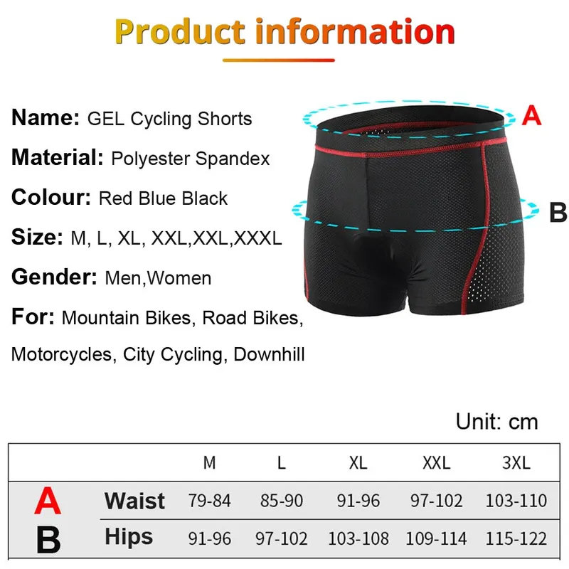 NEWBOLER Men's MTB Cycling Sho - đánh giá và giá Padded Cycling Shorts 5D Gel