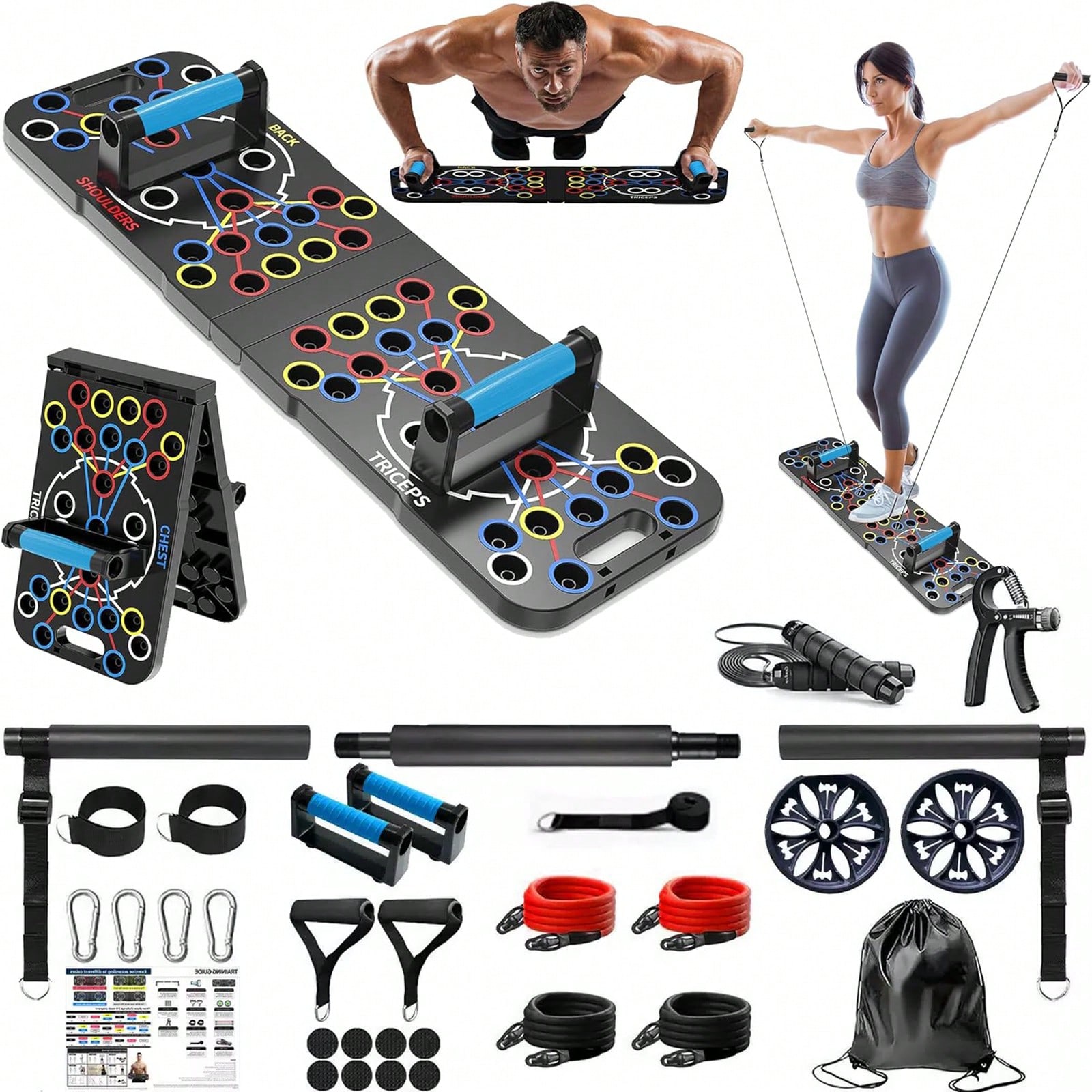 Foldable Push‑Up Board System, - đánh giá và giá Push Up Board Foldable Multi Function