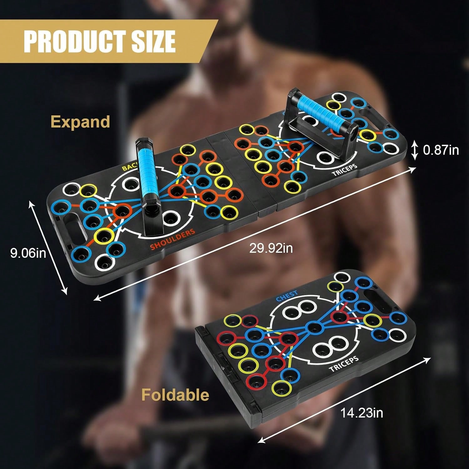 Foldable Push‑Up Board System, - đánh giá và giá Push Up Board Foldable Multi Function
