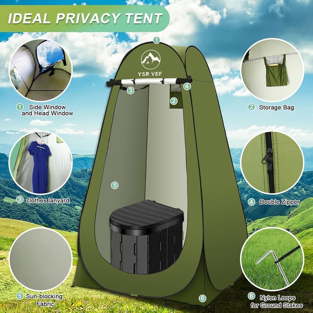 Portable Toilet Kit, Camping T - đánh giá và giá Camping