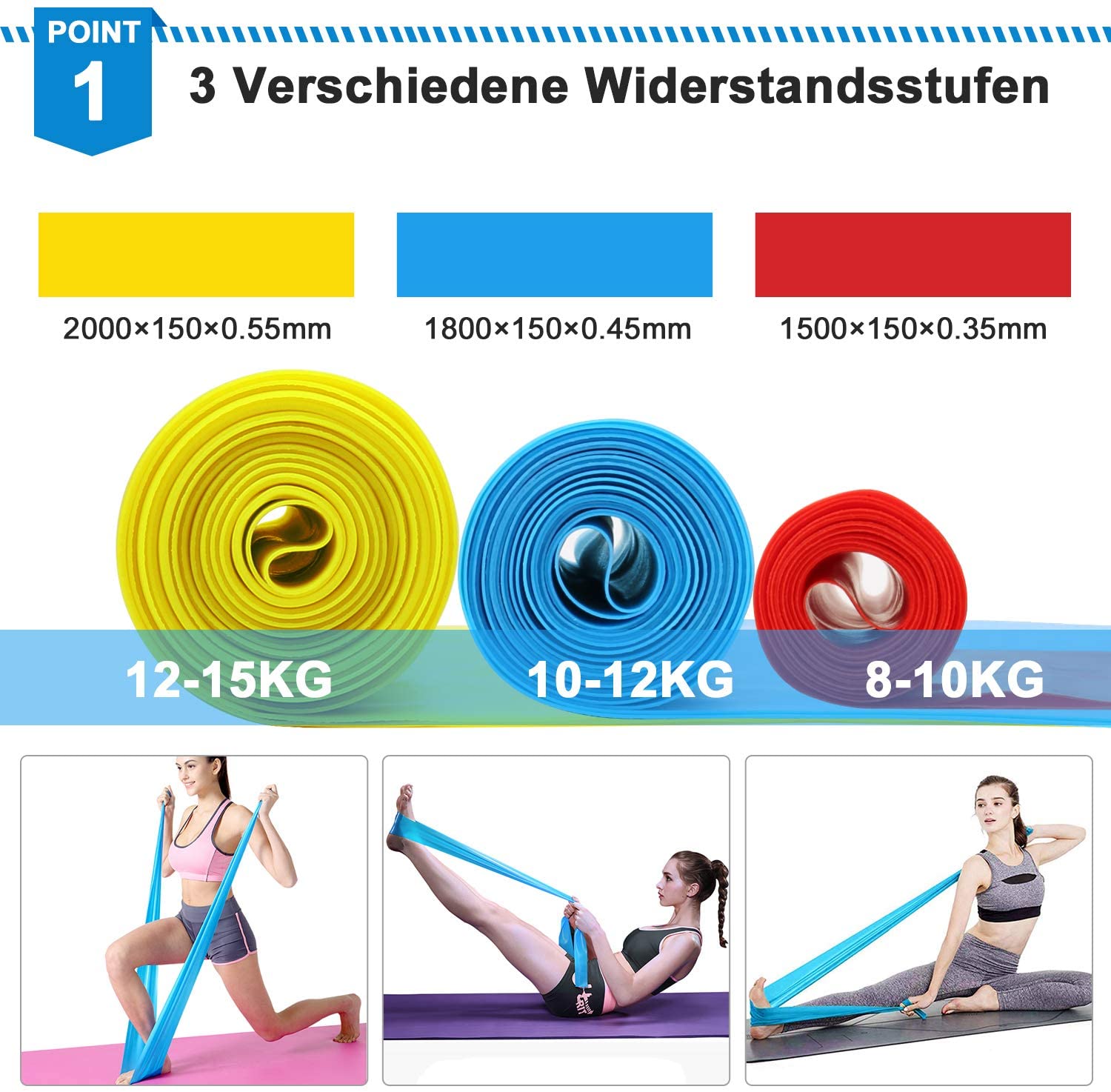 Thun Tập Thể Hình Ban Nhạc 3 D - đánh giá và giá Pilates Bar Kit With Resistance Bands