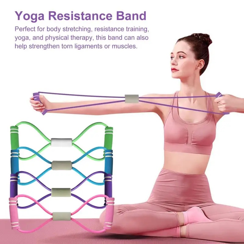 Fitness Resistance Band with H - đánh giá và giá Resistance Bands Set With Handles
