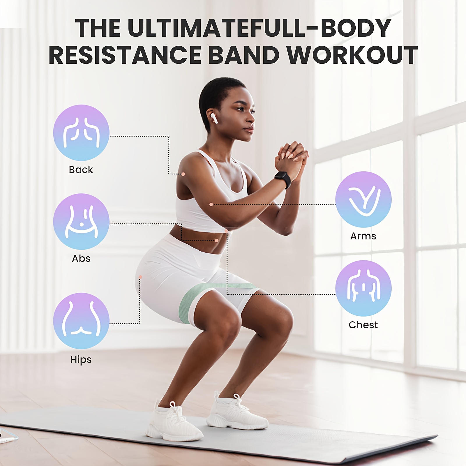 Fitness Resistance Bands with  - đánh giá và giá Pilates Bar Kit With Resistance Bands