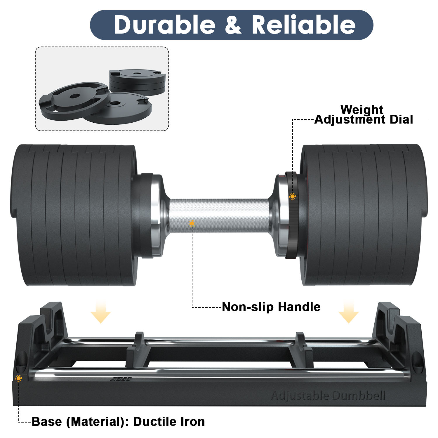2026 Commercial Gym Equipment  - đánh giá và giá Adjustable Dumbbell Pair 40Kg