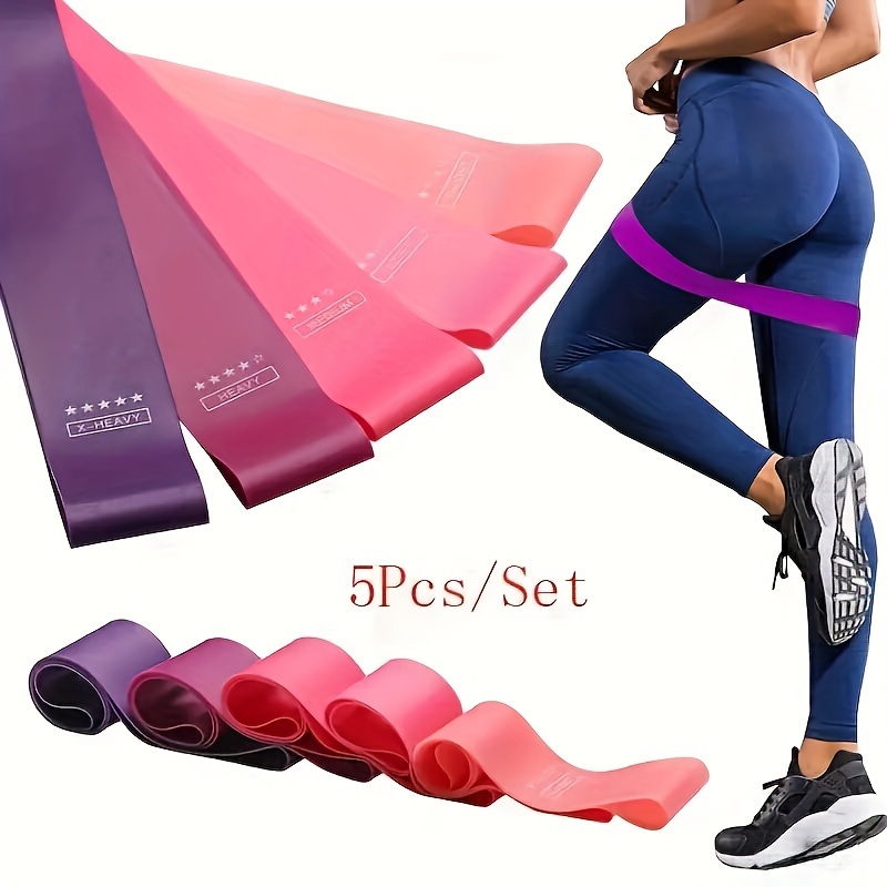 5-Piece Color Resistance Band  - đánh giá và giá Pilates Bar Kit With Resistance Bands