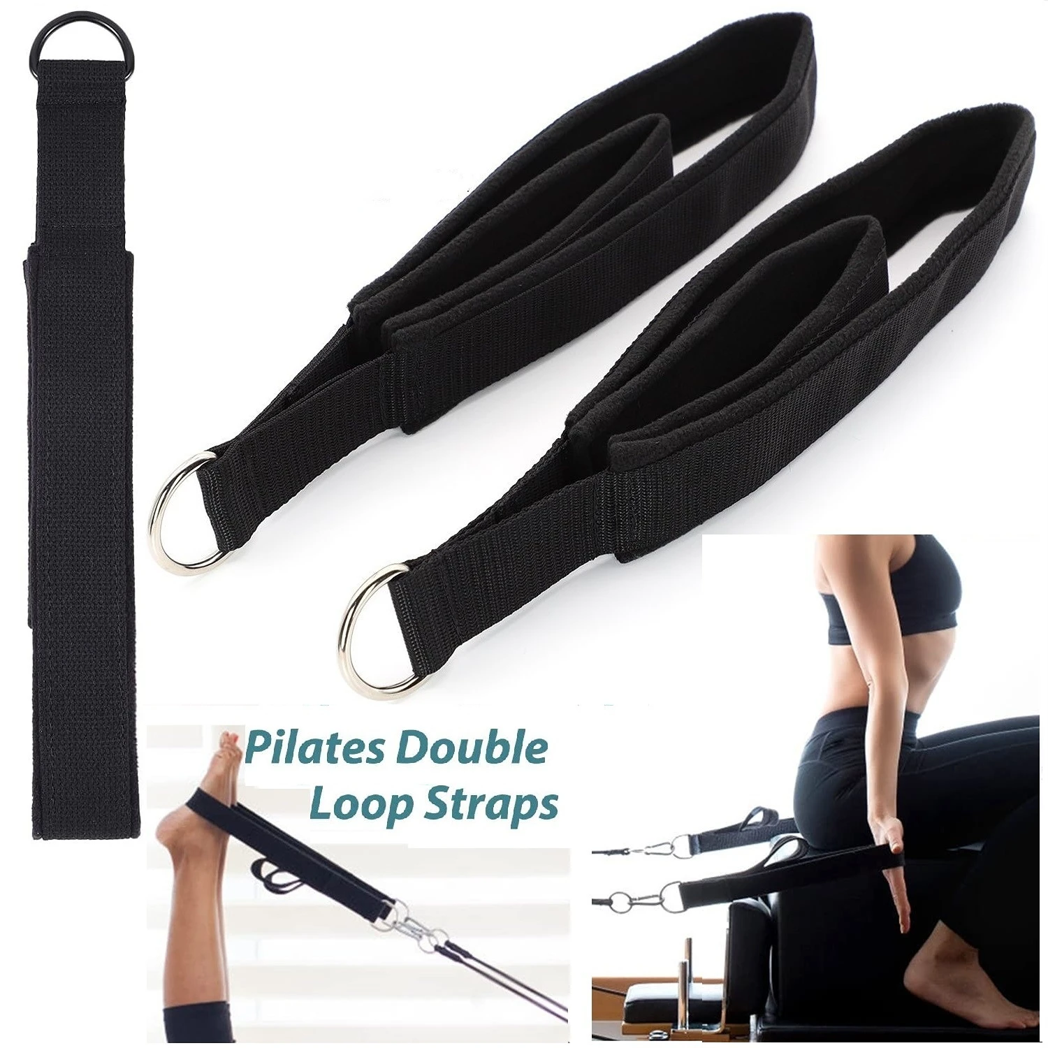 Double Ring Elastic Yoga Pilat - đánh giá và giá Pilates Bar Kit With Resistance Bands