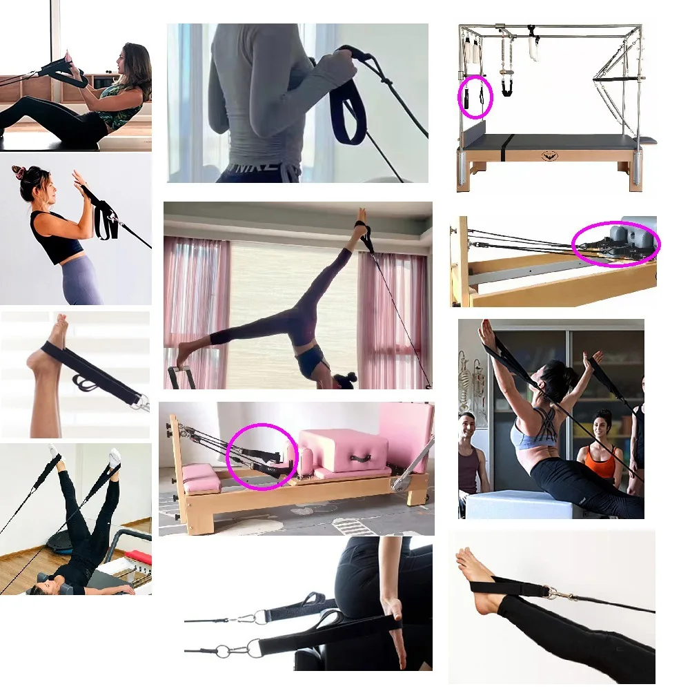 Double Ring Elastic Yoga Pilat - đánh giá và giá Pilates Bar Kit With Resistance Bands