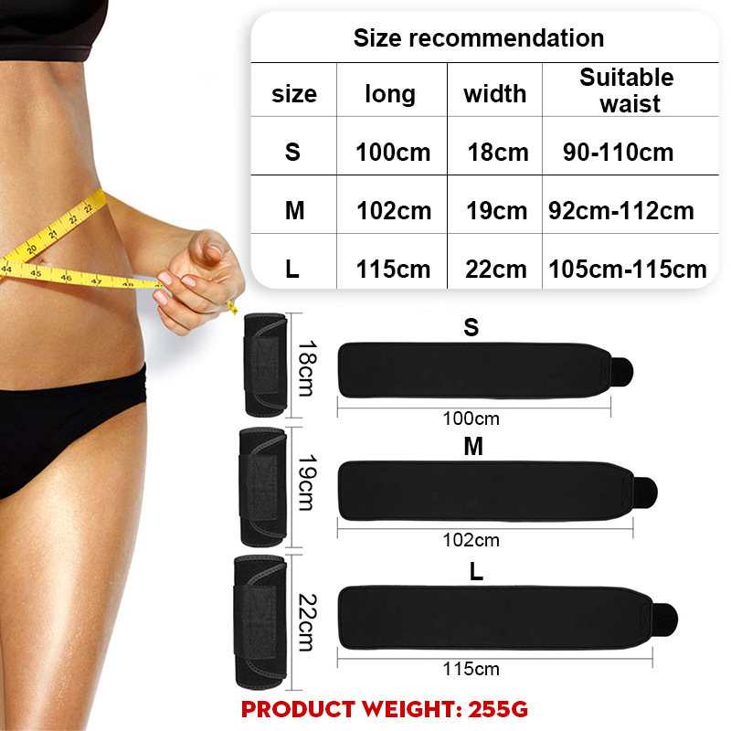 1PC Waist Trimmer Belt Weight  - đánh giá và giá Sweat Waist Trainer Belt Neoprene
