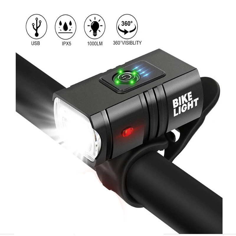 Bicycle Lights 1000 Lumen 2500 - đánh giá và giá Rechargeable Bicycle Headlight 1000 Lumen