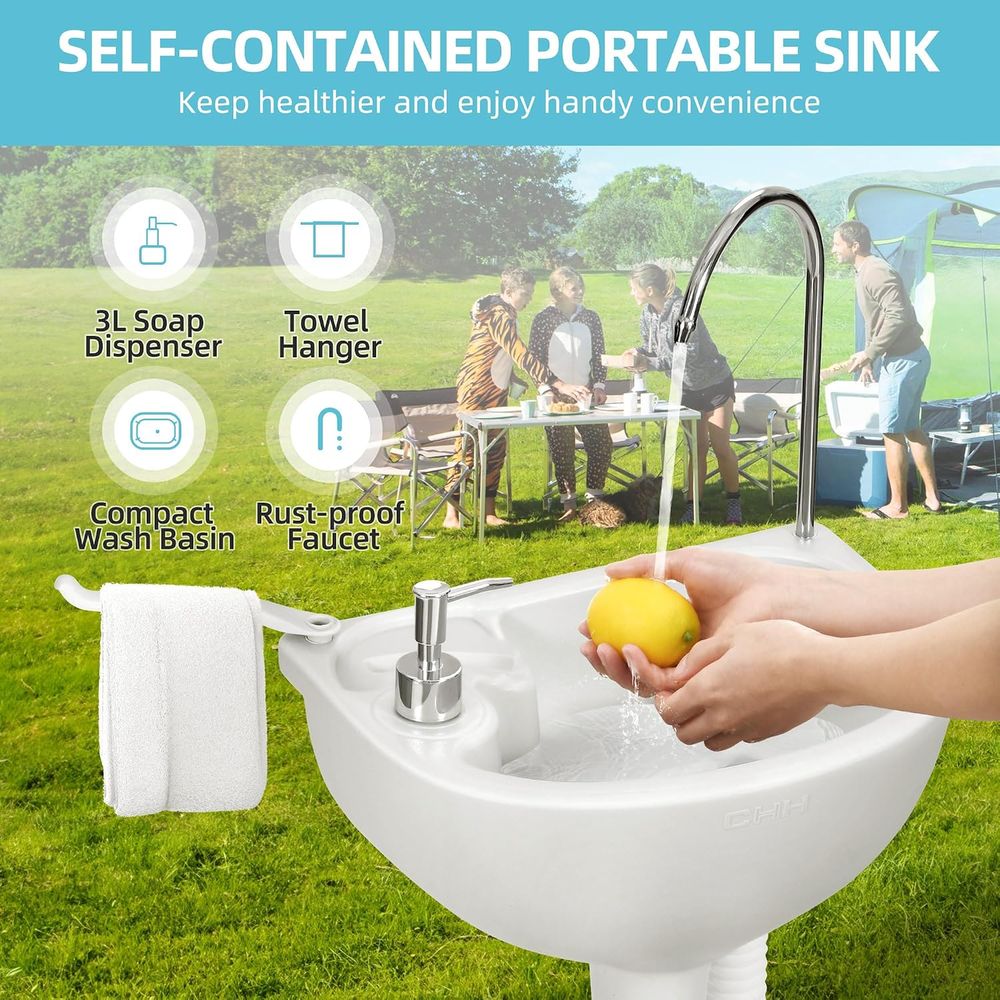 17L Portable Sink for Washing  - đánh giá và giá Camping