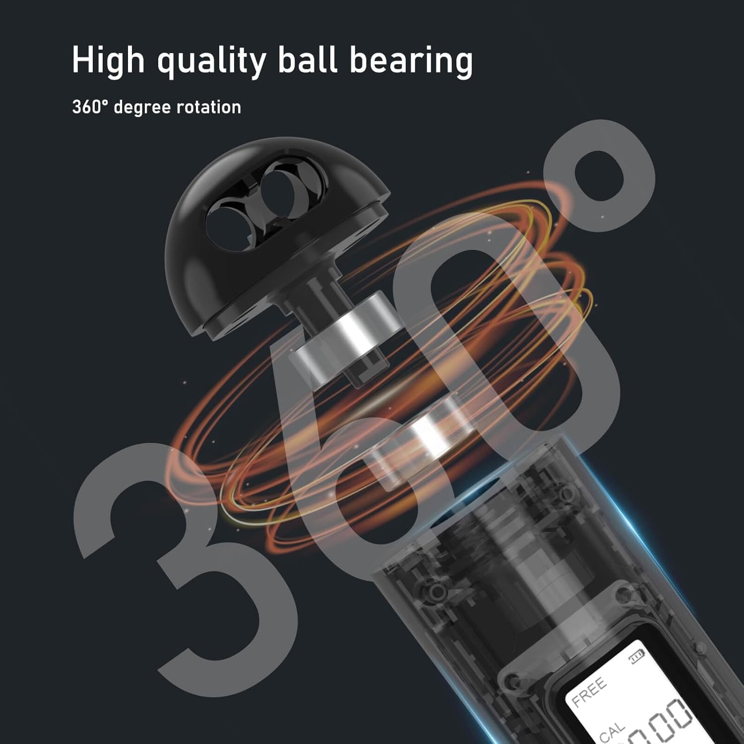 2-in-1 Smart Digital Weighted  - đánh giá và giá Smart Jump Rope Digital Counter