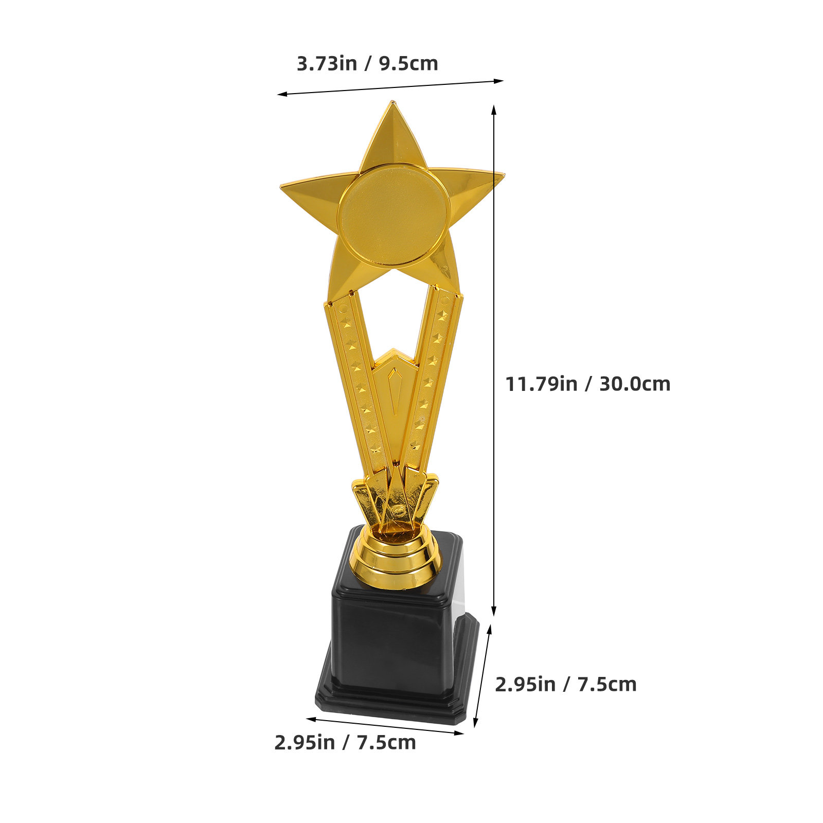 Plastic Gold Star Trophy Small - đánh giá và giá Team Sports