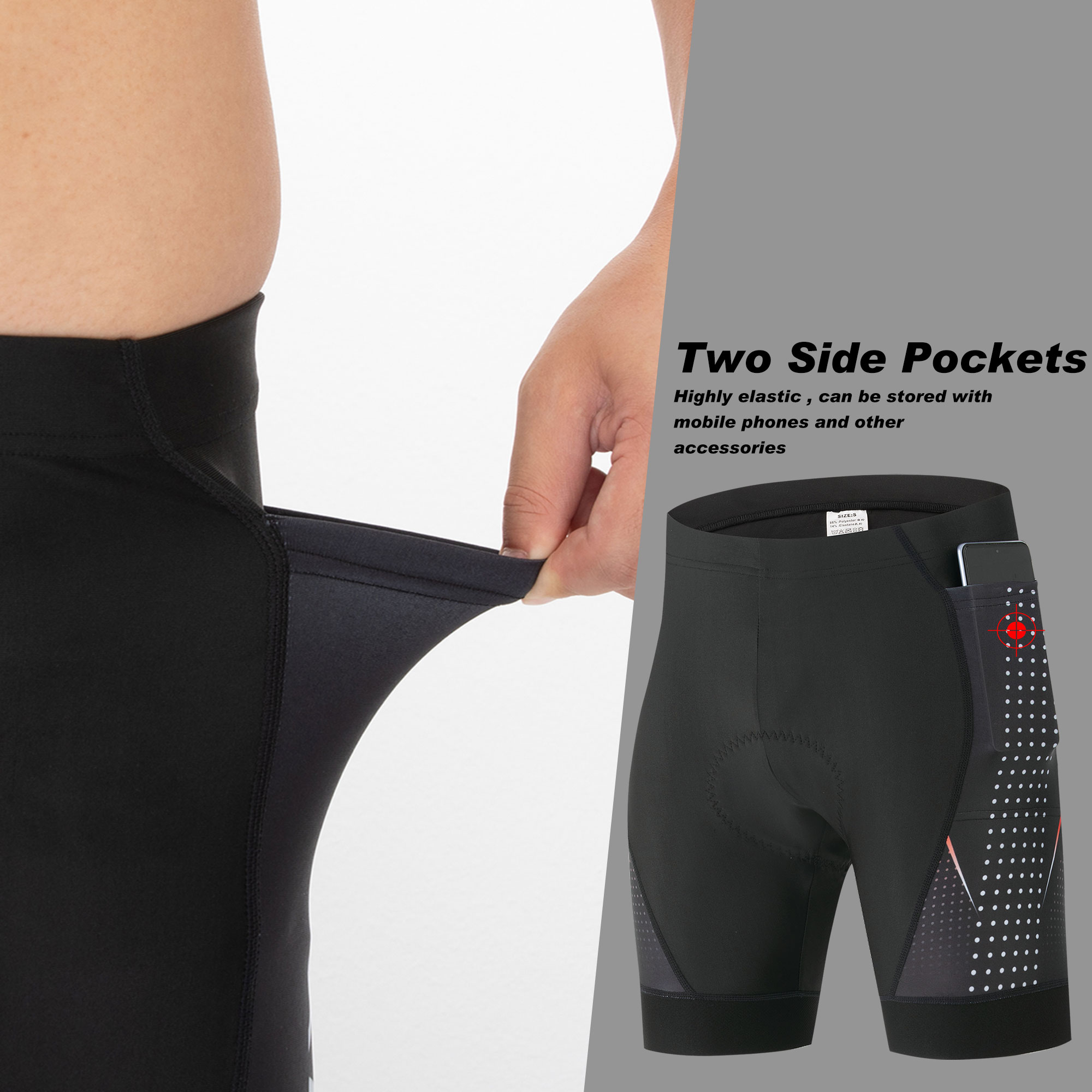 Premium Road Bike Shorts With  - đánh giá và giá Padded Cycling Shorts 5D Gel