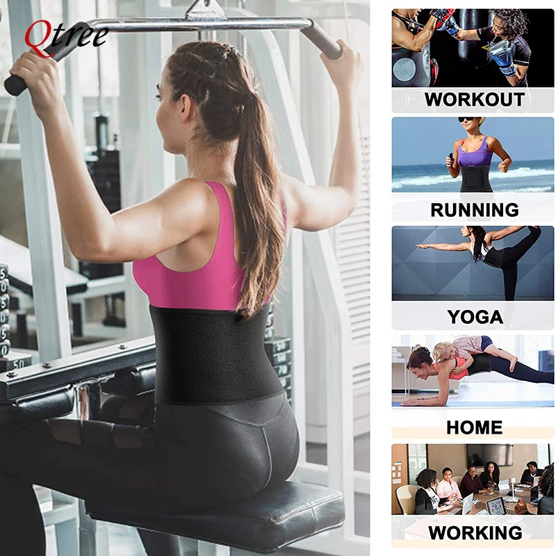 Qtree Waist Cincher Body Shape - đánh giá và giá Sweat Waist Trainer Belt Neoprene