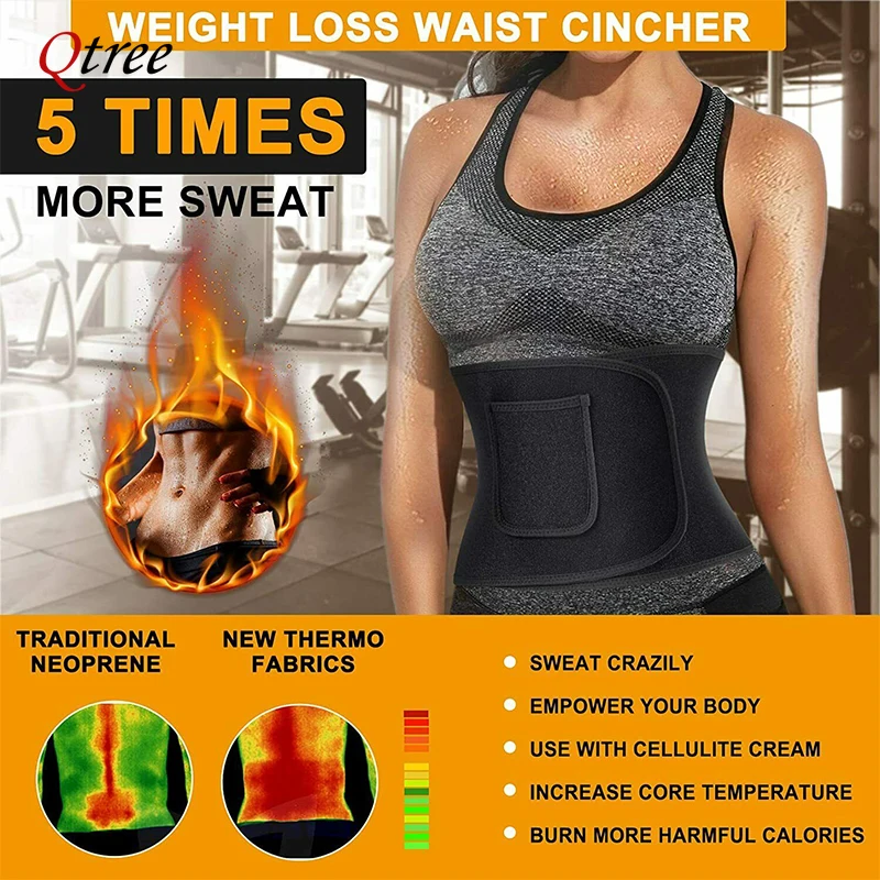 Qtree Waist Cincher Body Shape - đánh giá và giá Sweat Waist Trainer Belt Neoprene