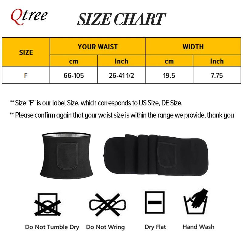 Qtree Waist Cincher Body Shape - đánh giá và giá Sweat Waist Trainer Belt Neoprene