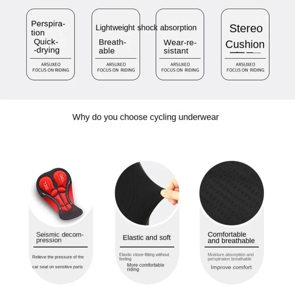 5D Gel Pad Shockproof Breathab - đánh giá và giá Padded Cycling Shorts 5D Gel