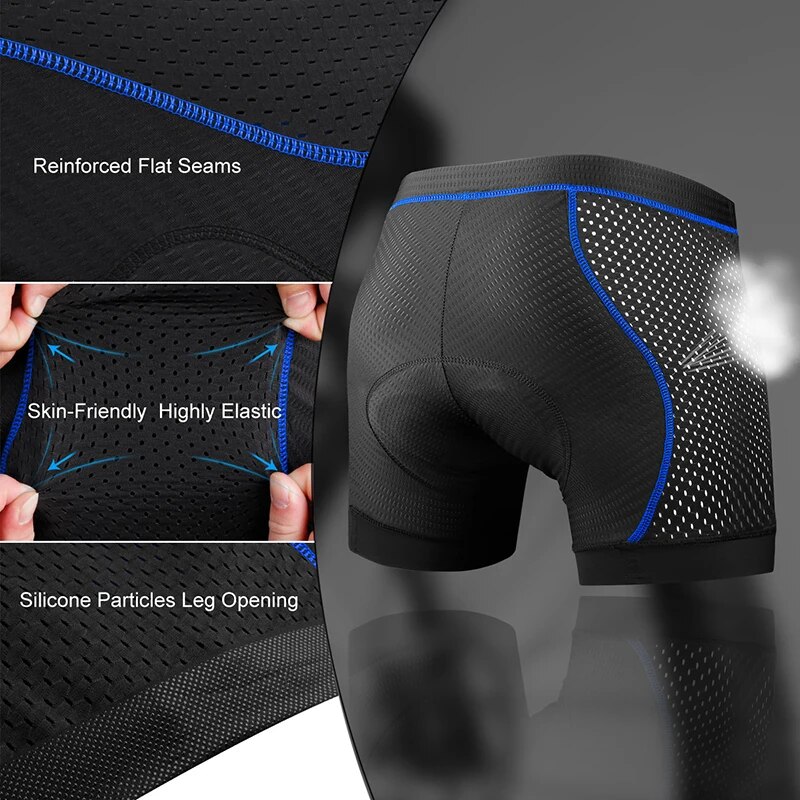 X-TIGER Men's Cycling Underwea - đánh giá và giá Padded Cycling Shorts 5D Gel