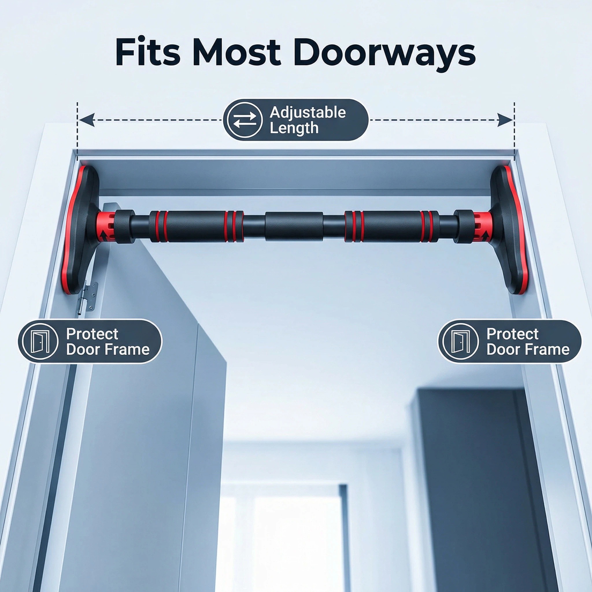 Pull up barMultifunctional Doo - đánh giá và giá Door Pull Up Bar No Screw