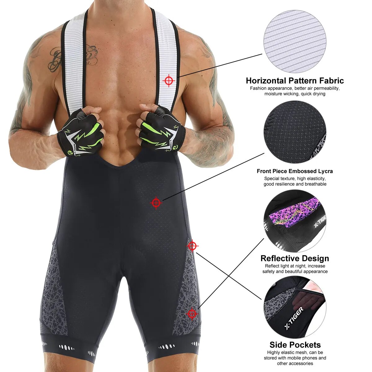 Cycling Bib Shorts 5D Gel Pad  - đánh giá và giá Padded Cycling Shorts 5D Gel