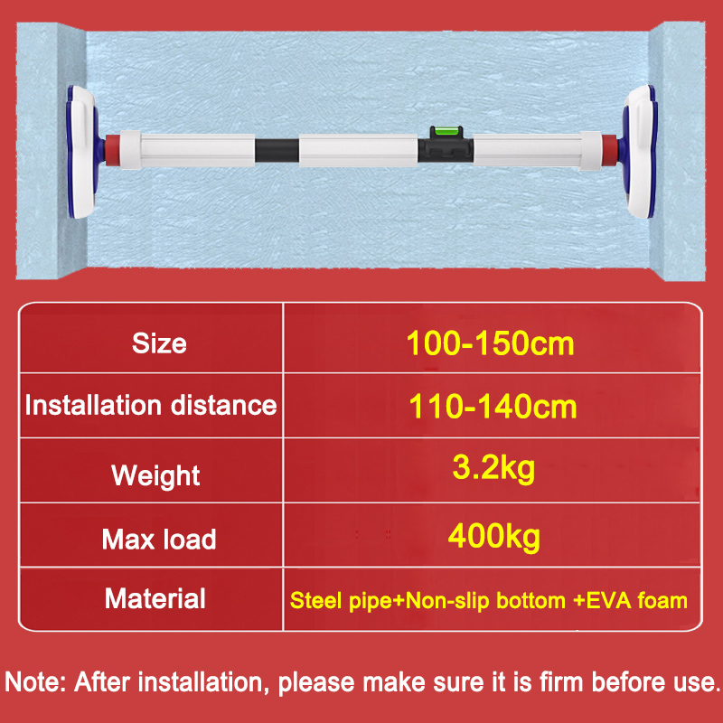 100-150cm Pull Up Bar for Door - đánh giá và giá Door Pull Up Bar No Screw