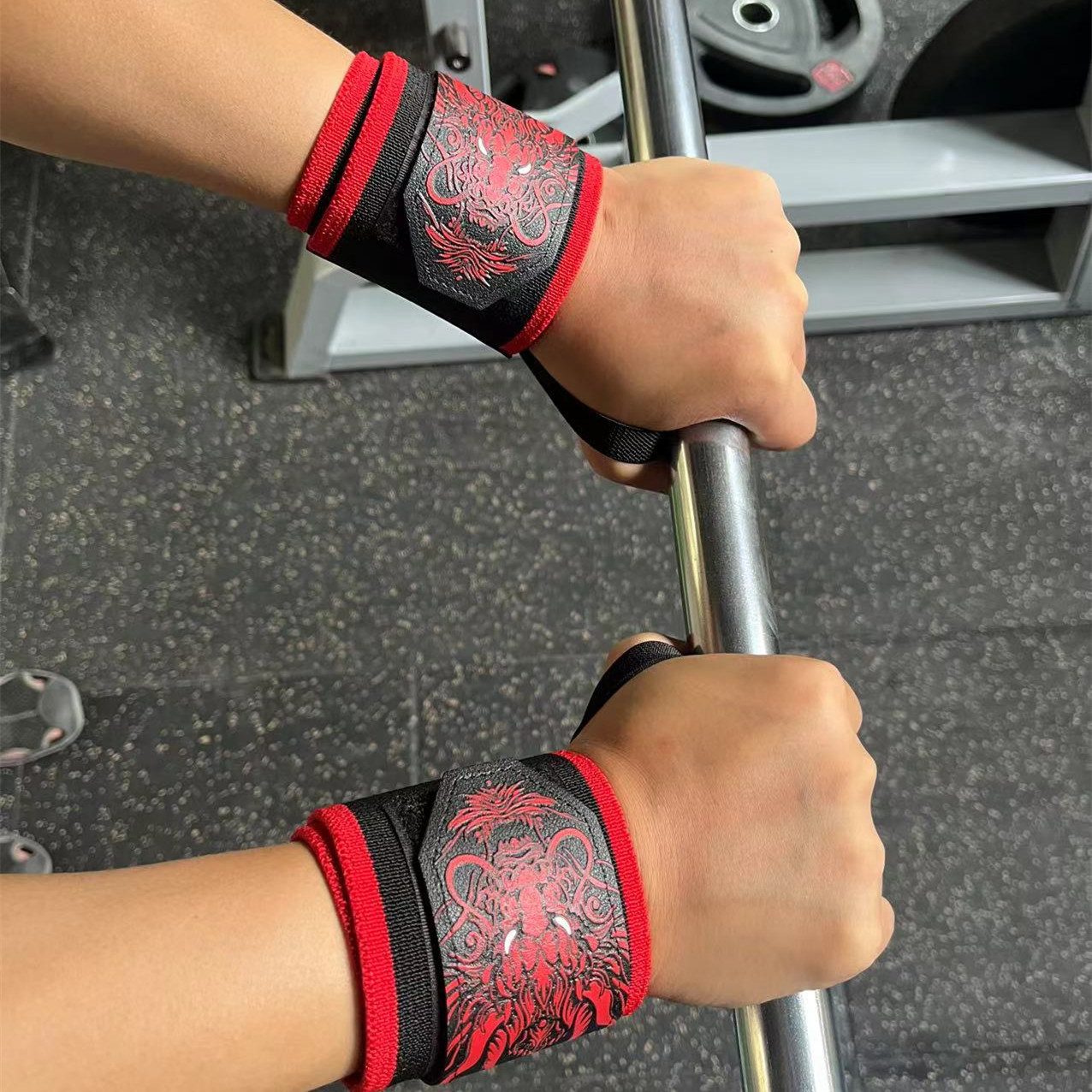1Pair Chinese Dragon Fitness W - đánh giá và giá Wrist Wraps Weightlifting Support