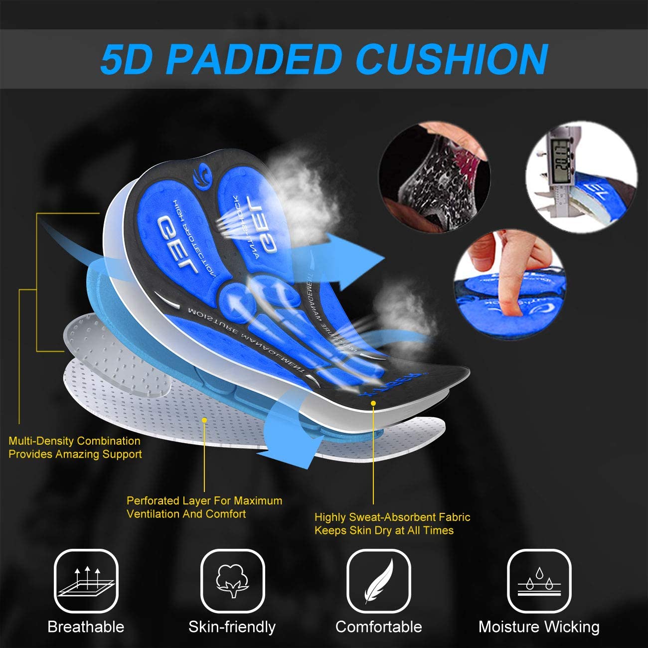 X-Tiger Cycling Underwear Pro  - đánh giá và giá Padded Cycling Shorts 5D Gel
