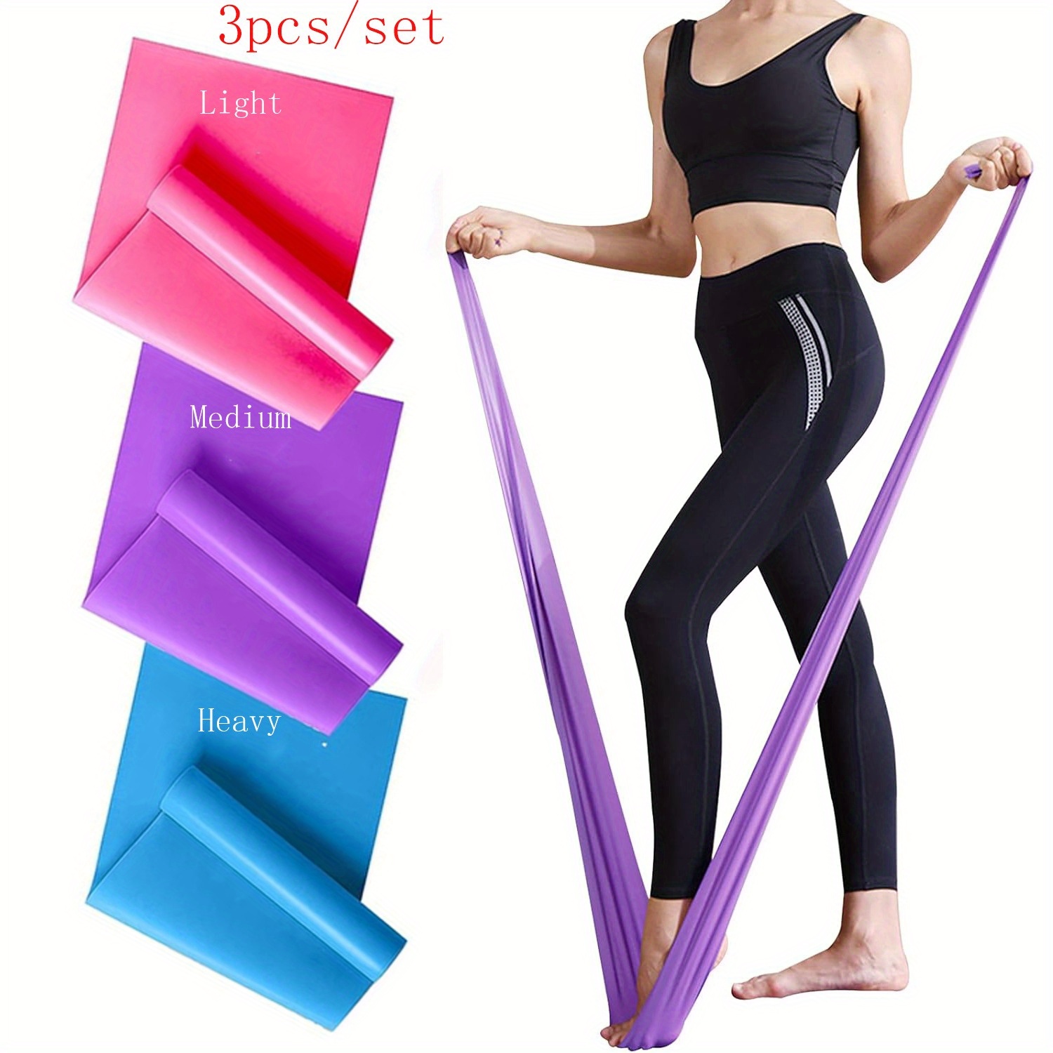 1/3pcs Resistance Bands for Me - đánh giá và giá Pilates Bar Kit With Resistance Bands