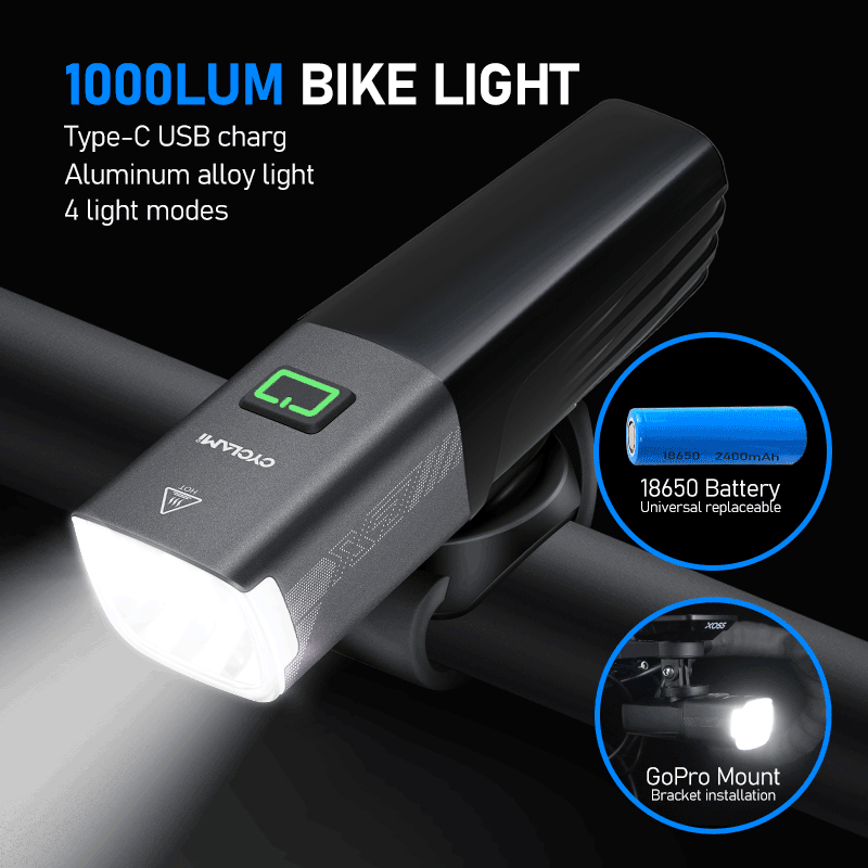 CYCLAMI X7 Reality 1000 Lumens - đánh giá và giá Rechargeable Bicycle Headlight 1000 Lumen