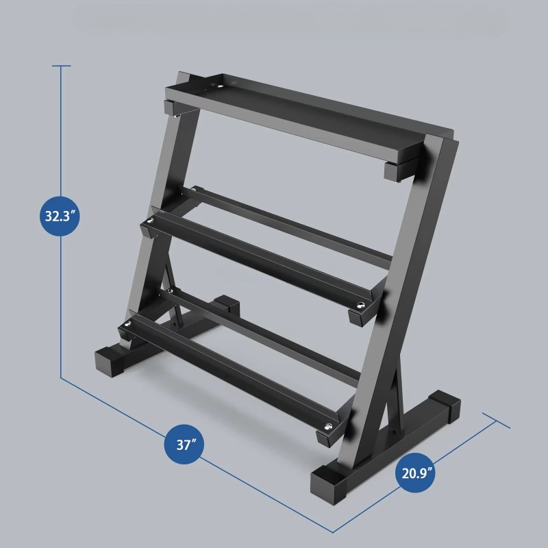 3-Tier Dumbbell Storage Rack 8 - đánh giá và giá Fitness Equipment