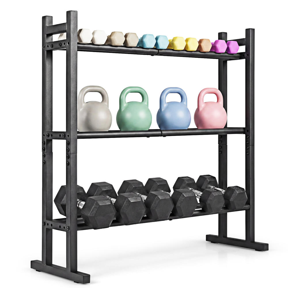 Heavy Duty 3-Tier Dumbbell Rac - đánh giá và giá Fitness Equipment