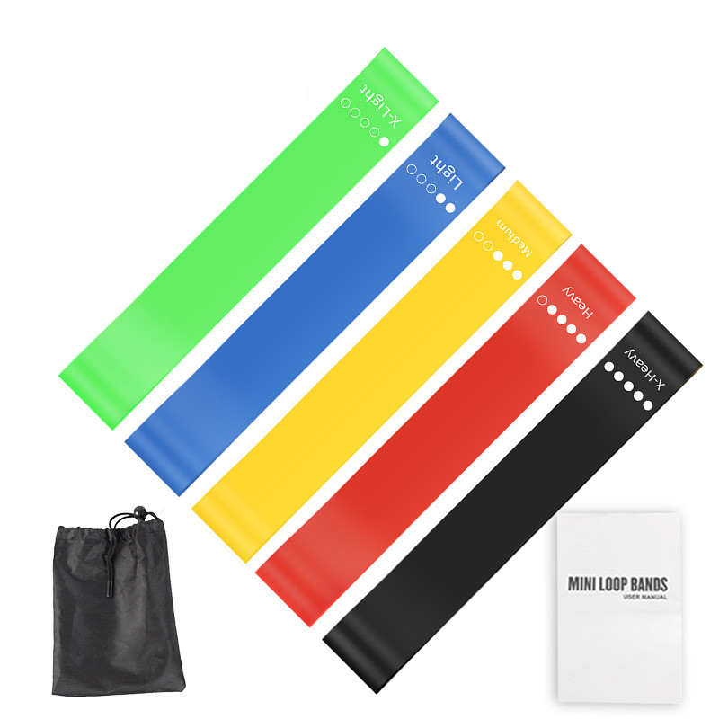 5Pcs TPE Resistance Bands Set  - đánh giá và giá Pilates Bar Kit With Resistance Bands