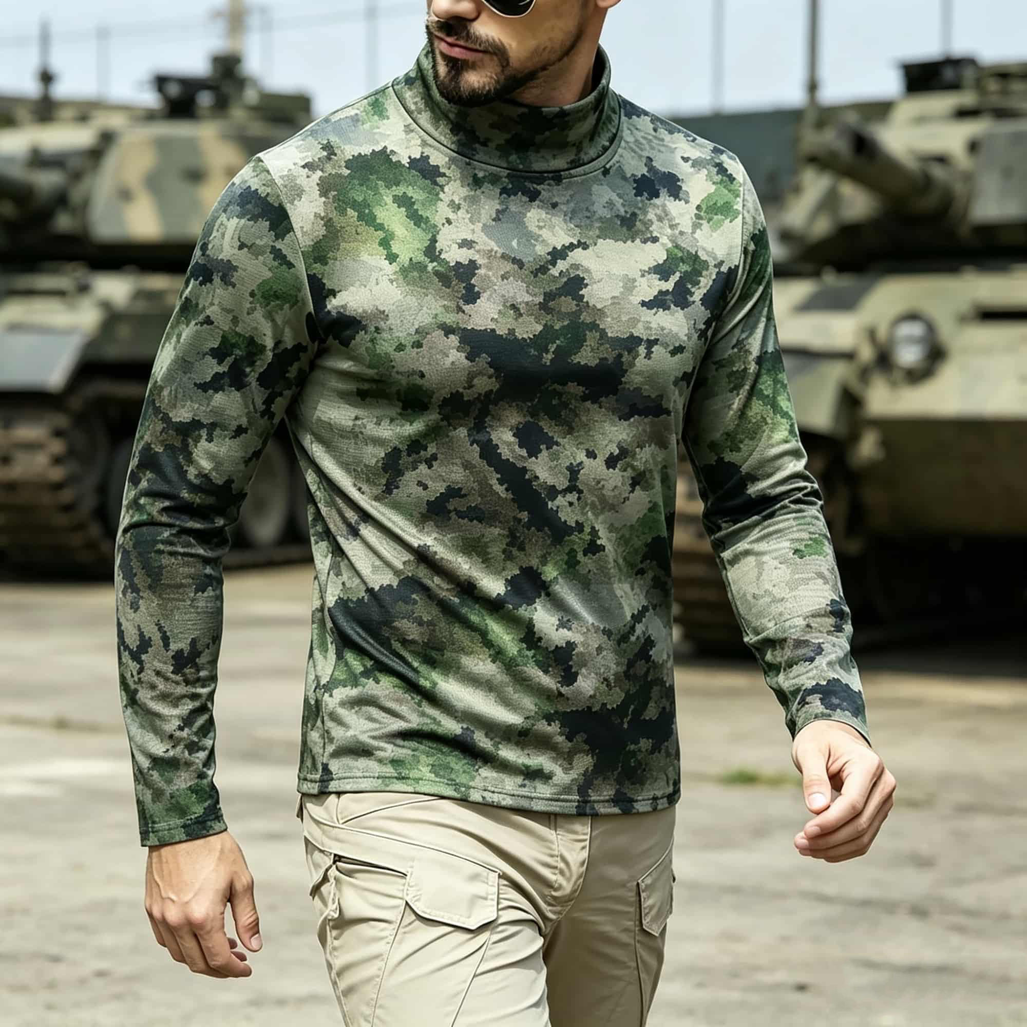 Men Tactical Camouflage Print  - đánh giá và giá Hiking
