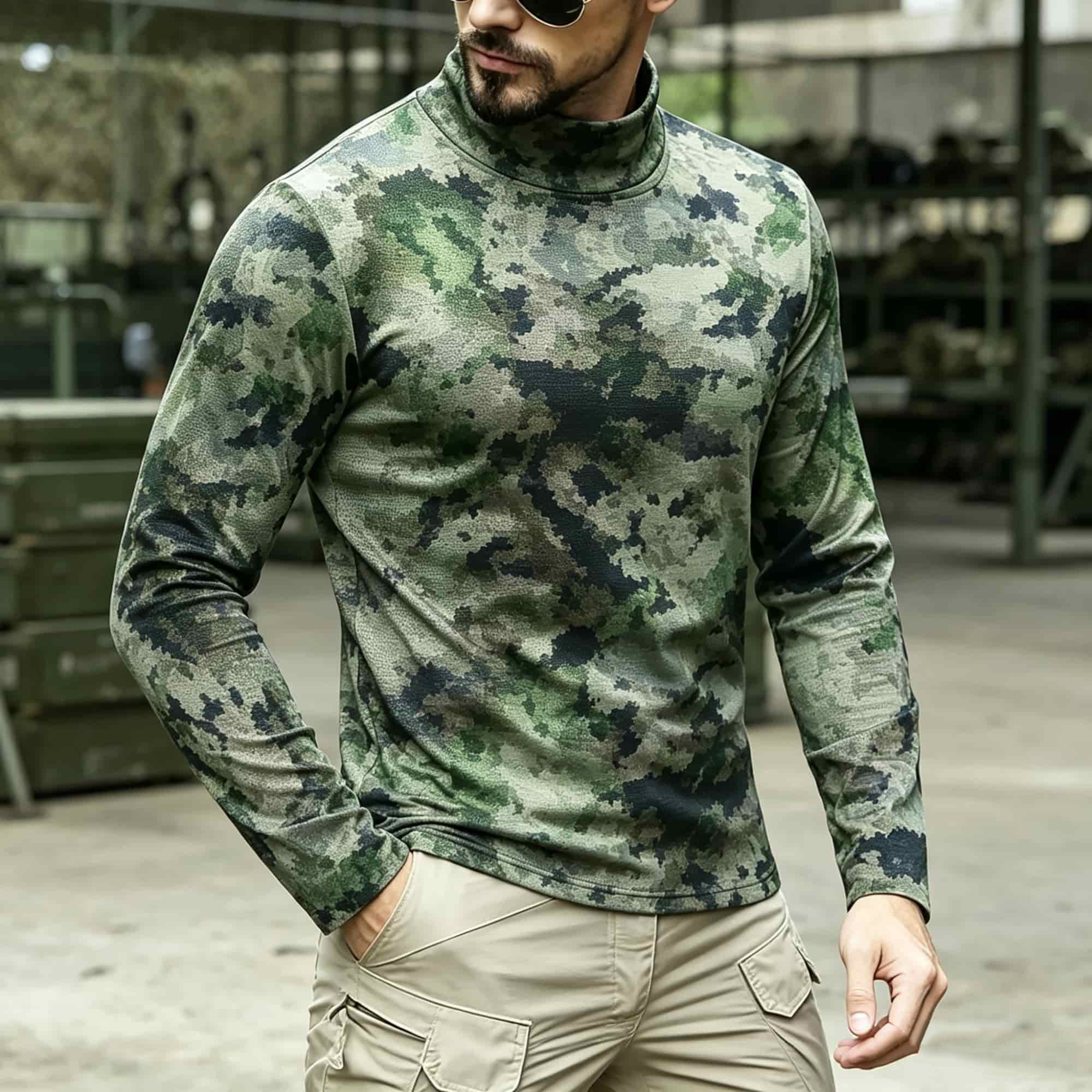 Men Tactical Camouflage Print  - đánh giá và giá Hiking