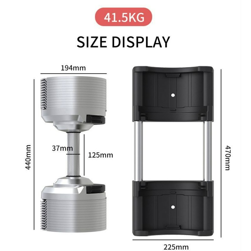 Silver Adjustable Electroplate - đánh giá và giá Adjustable Dumbbell Pair 40Kg
