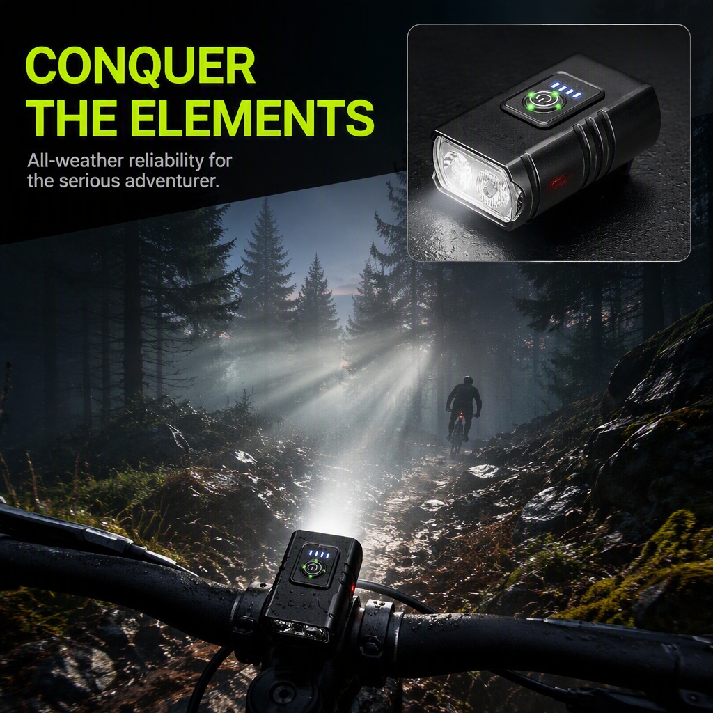 Bike Light USB Rechargeable LE - đánh giá và giá Rechargeable Bicycle Headlight 1000 Lumen