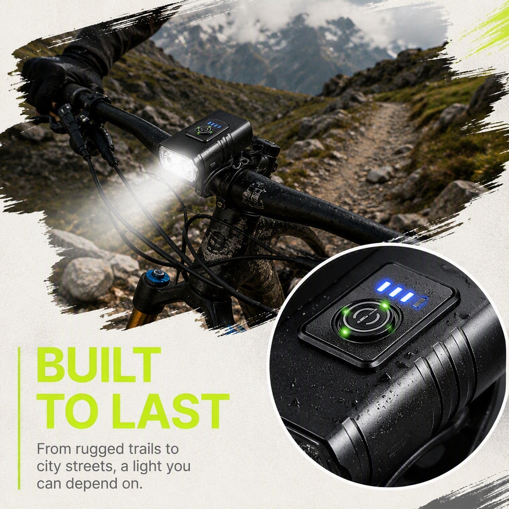 Bike Light USB Rechargeable LE - đánh giá và giá Rechargeable Bicycle Headlight 1000 Lumen