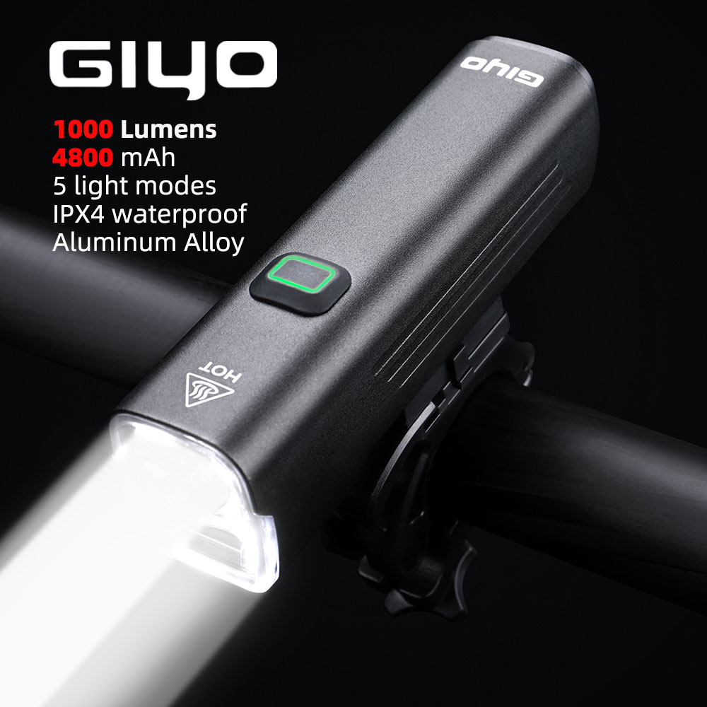 GIYO 1000 Lumens Bicycle Light - đánh giá và giá Rechargeable Bicycle Headlight 1000 Lumen