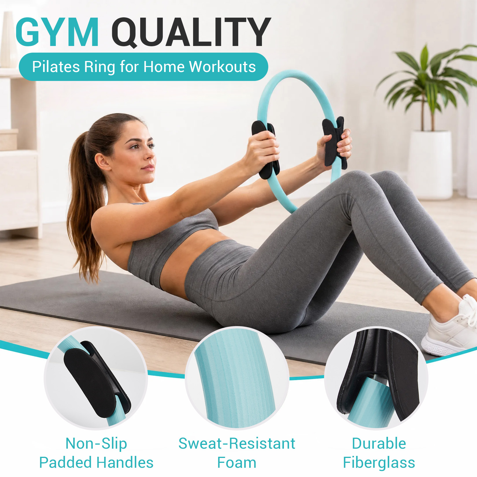 Pilates Training Set, 6-in-1 P - đánh giá và giá Pilates Bar Kit With Resistance Bands