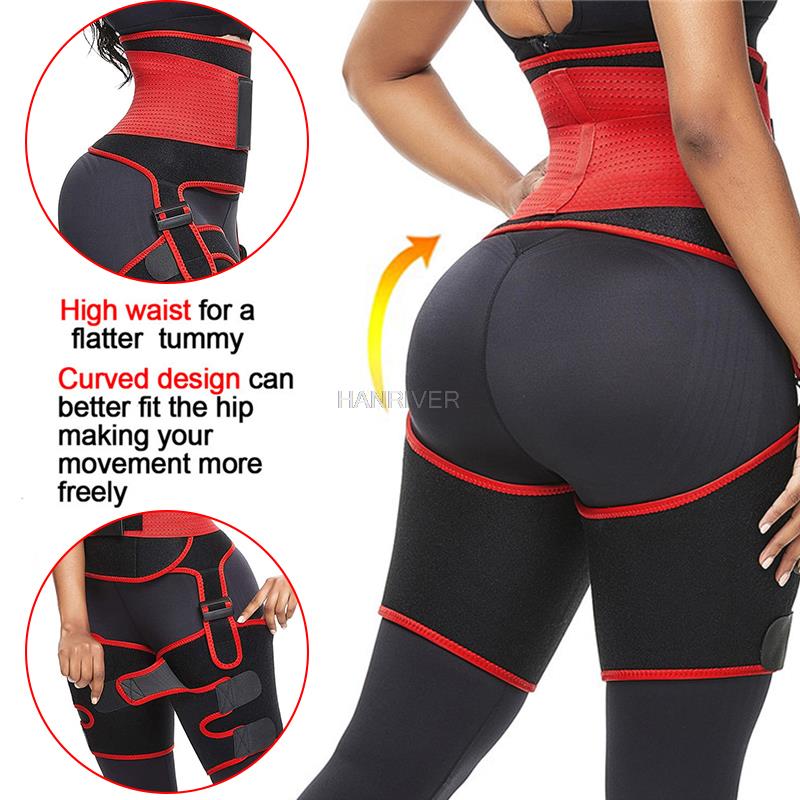 3 in 1 waist and thigh trimmer - đánh giá và giá Sweat Waist Trainer Belt Neoprene