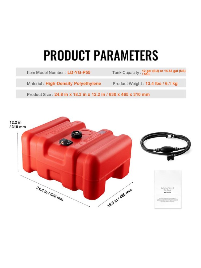 Marine Fuel Tank, 14.53 Gallon - đánh giá và giá Fishing