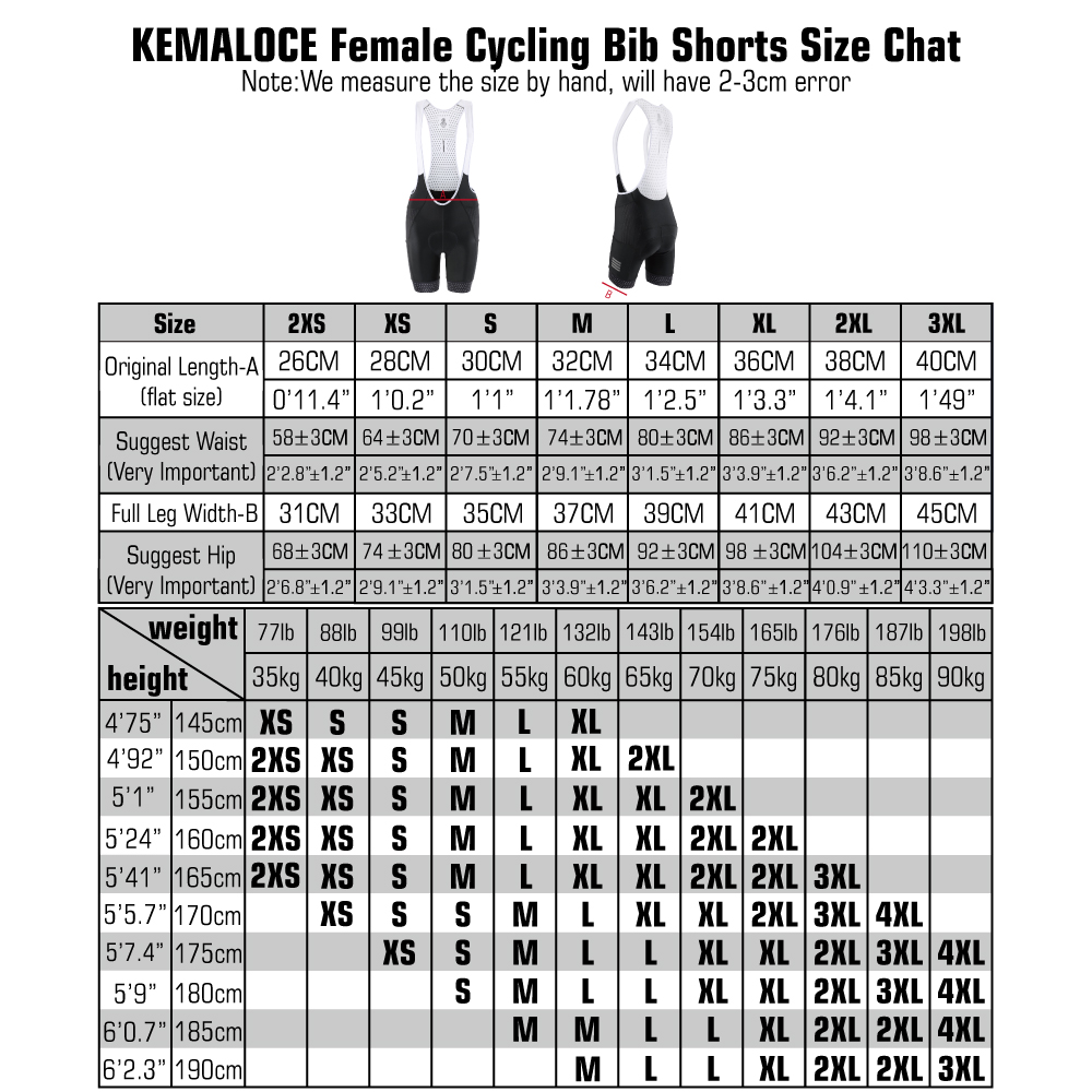 KEMALOCE Women's Cycling Bib S - đánh giá và giá Padded Cycling Shorts 5D Gel