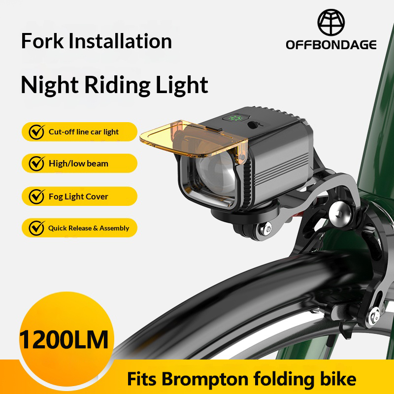 OFFBONDAGE Brompton Folding Bi - đánh giá và giá Rechargeable Bicycle Headlight 1000 Lumen