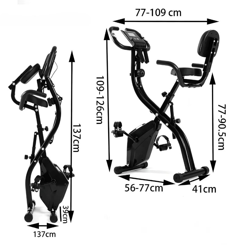Stationary Exercise Bike Folda - đánh giá và giá Exercise Bike Magnetic Resistance