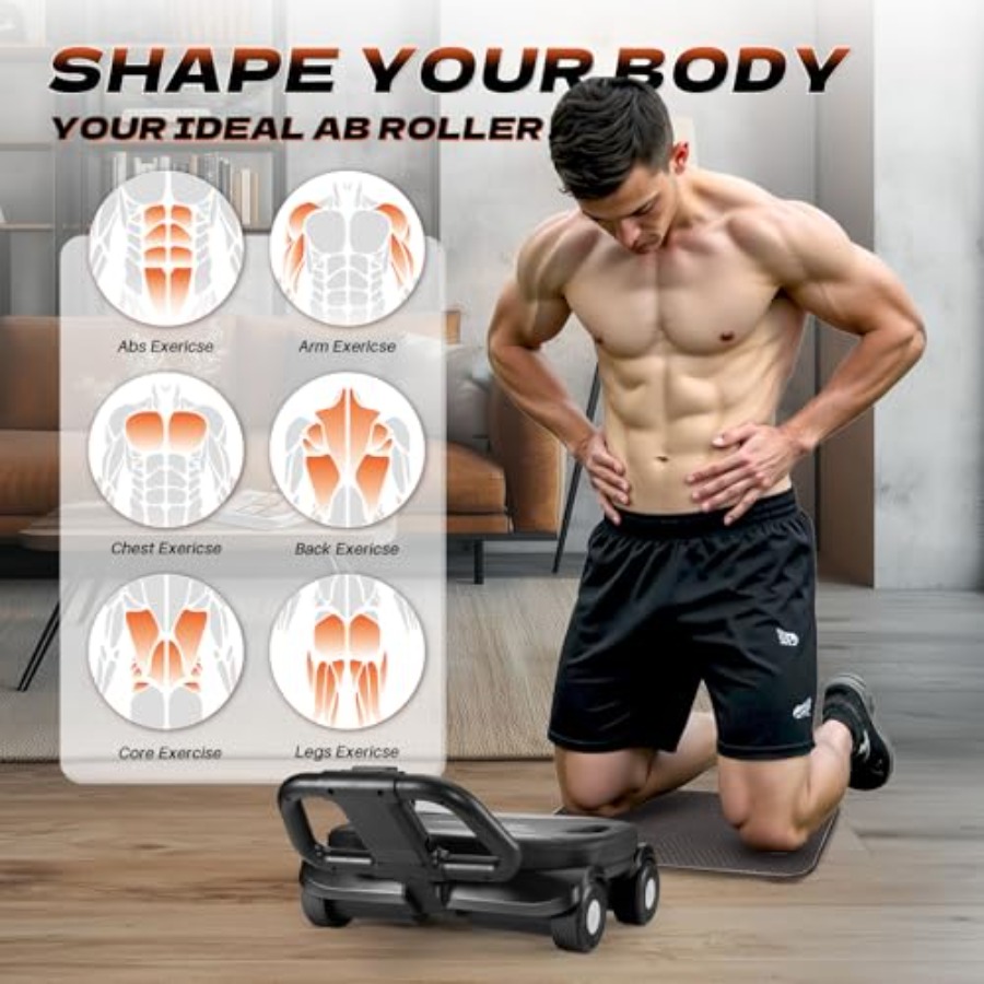 Ab Roller Wheel for home gym c - đánh giá và giá Ab Roller Wheel With Elbow Support